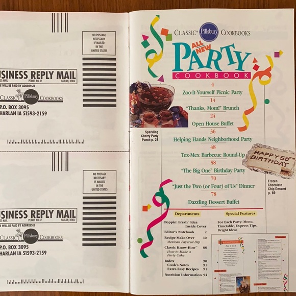 VINTAGE 1990’s Bundle of 5 Pillsbury Cookbooks - Picture 5 of 11